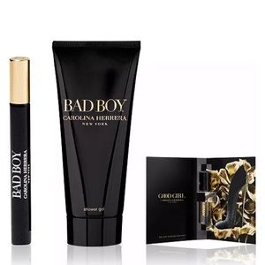 Carolina Herrera Bad Boy body wash/ fragrance set